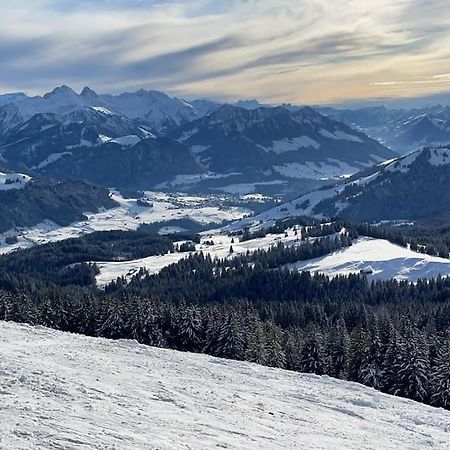 Confortable Chalet Avec Magnifique Vue En Gruyere. ชาร์มมี ภายนอก รูปภาพ